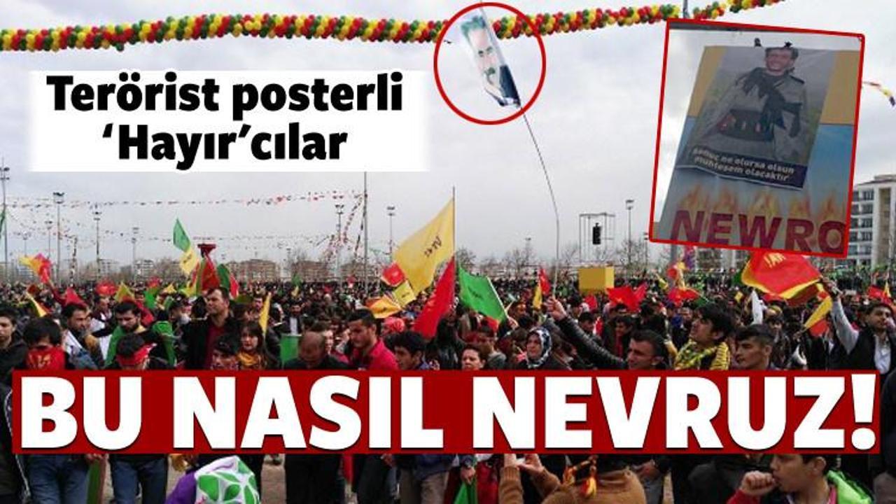 Nevruz kutlamasında 'hayır' pankartları