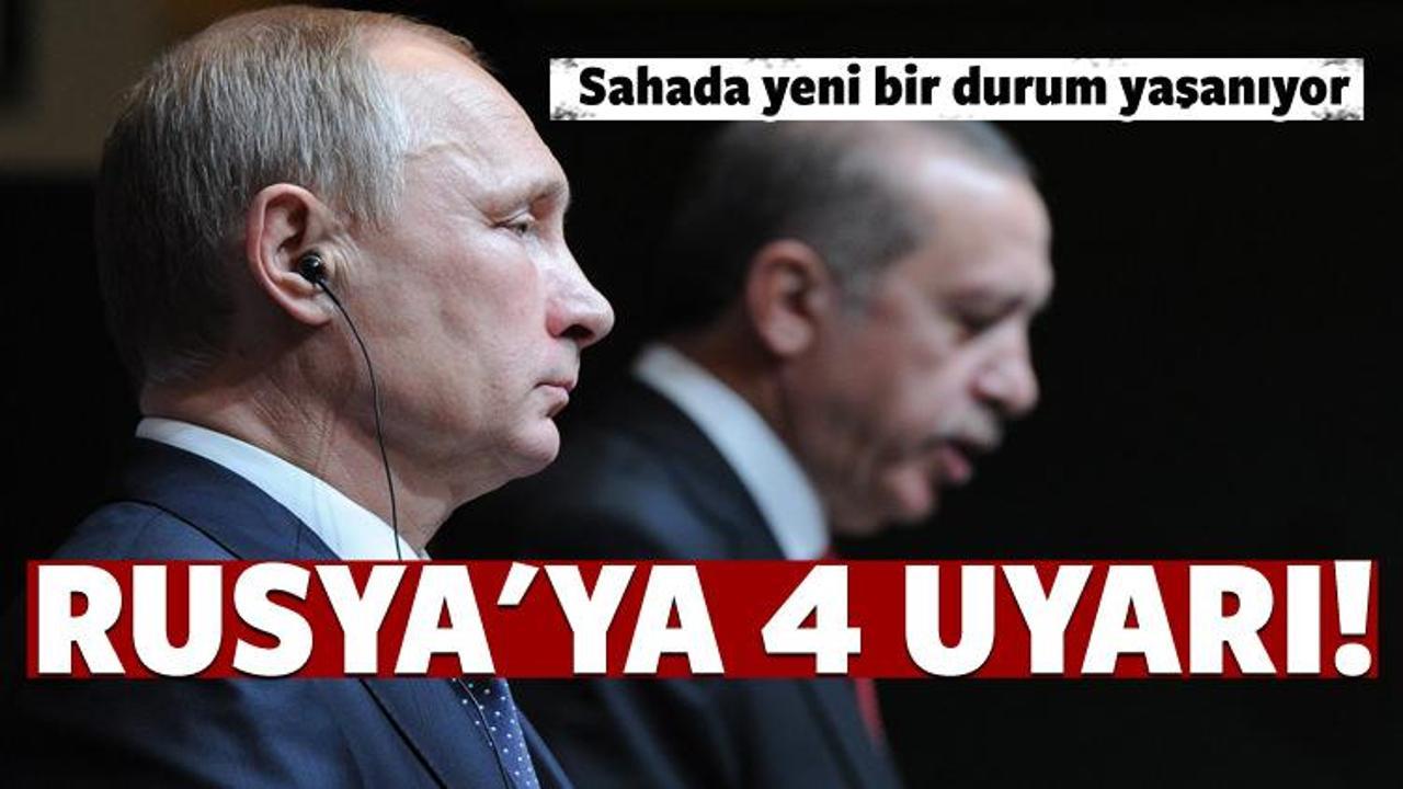 Türkiye'den Rusya'ya 4 uyarı!