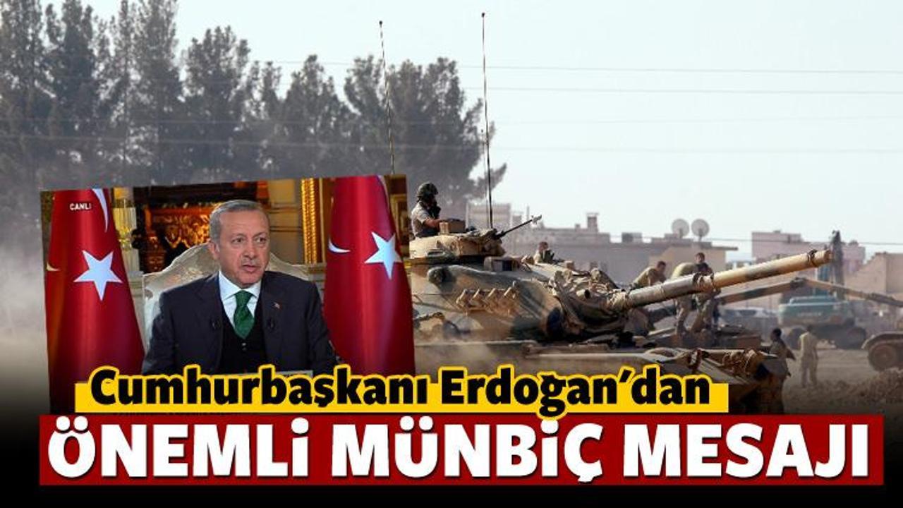 Cumhurbaşkanı Erdoğan'dan M&uuml;nbi&ccedil; a&ccedil;ıklaması