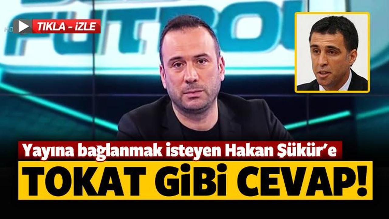 Hakan Ş&uuml;k&uuml;r yayına bağlanmak isteyince...