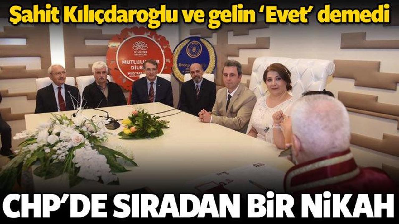 Kılı&ccedil;daroğlu nikah şahidi oldu 'evet' diyemedi