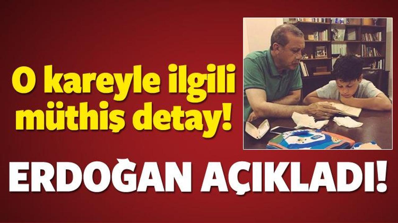 Erdoğan o fotoğrafla ilgili çarpıcı detayı verdi