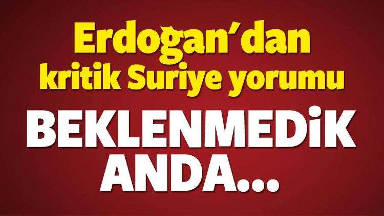 Erdoğan'dan operasyon yorumu: Beklenmedik anda...