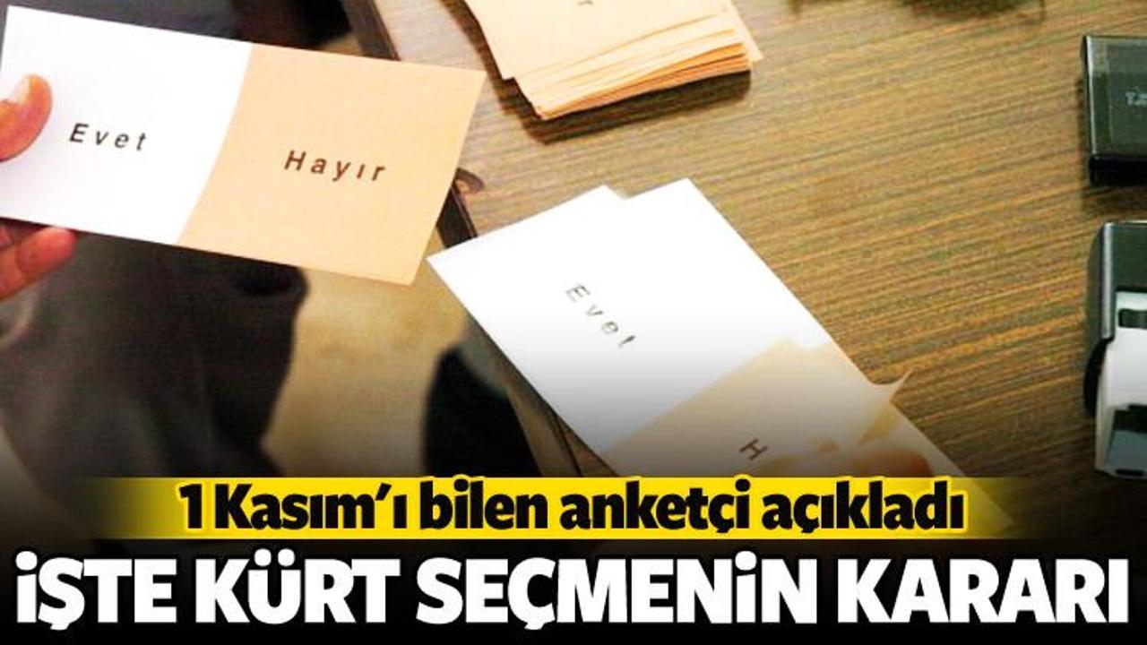 İşte Kürt seçmenin referandum tercihi