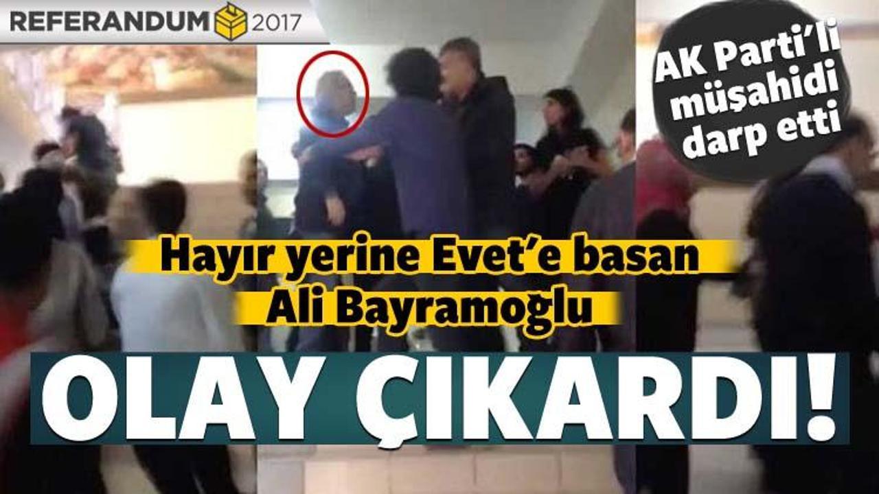 Ali Bayramoğlu yanlış oy kullandı, olay çıkardı