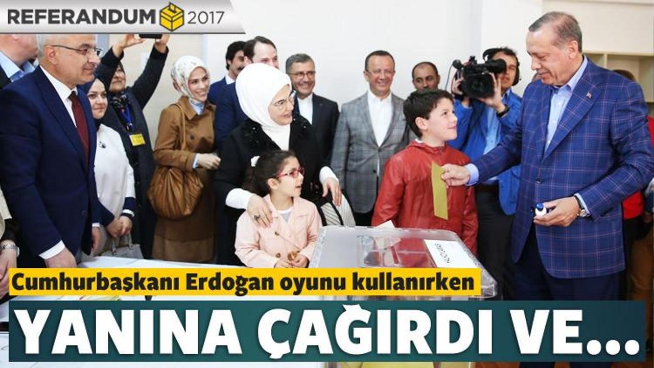 Cumhurbaşkanı Erdoğan oyunu kullandı
