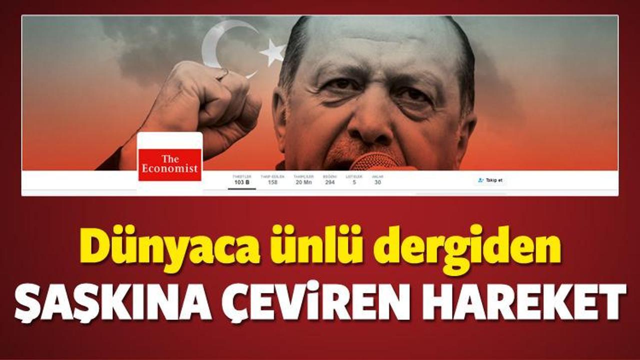 The Economist'in Twitter kapağında Erdoğan karesi