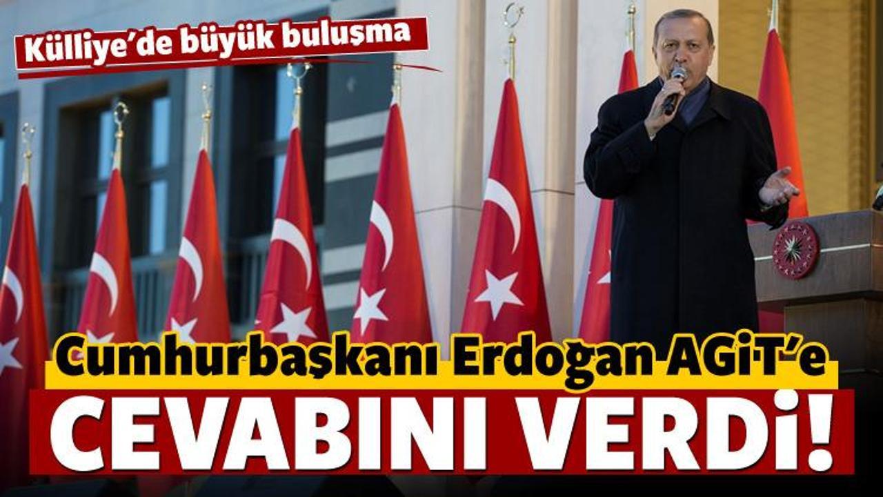 Erdoğan AGİT'e cevabını verdi