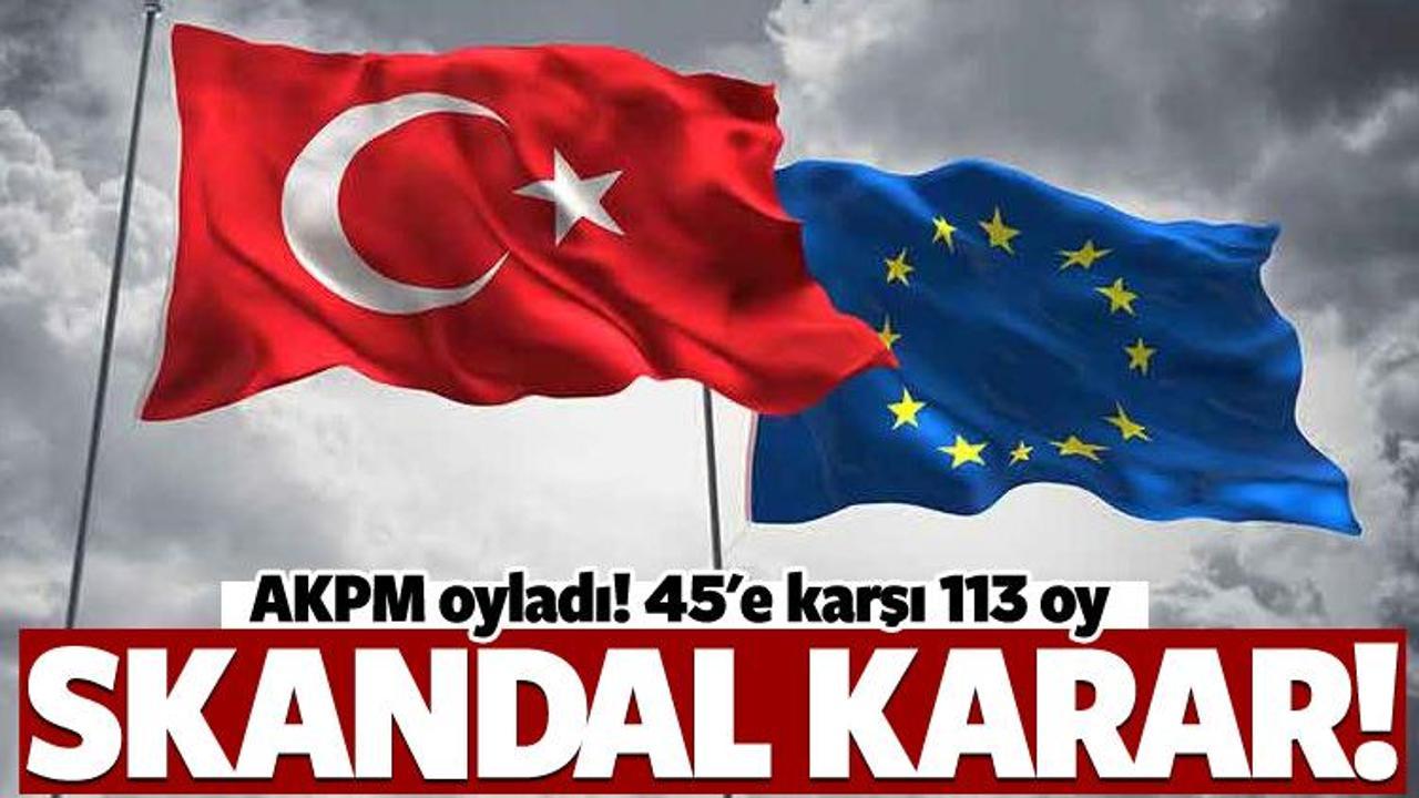 Avrupa Konseyi'nden flaş Türkiye kararı!