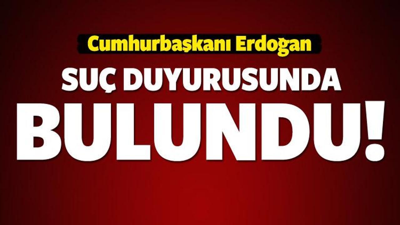 Erdoğan'dan alçak sözlere suç duyurusu!