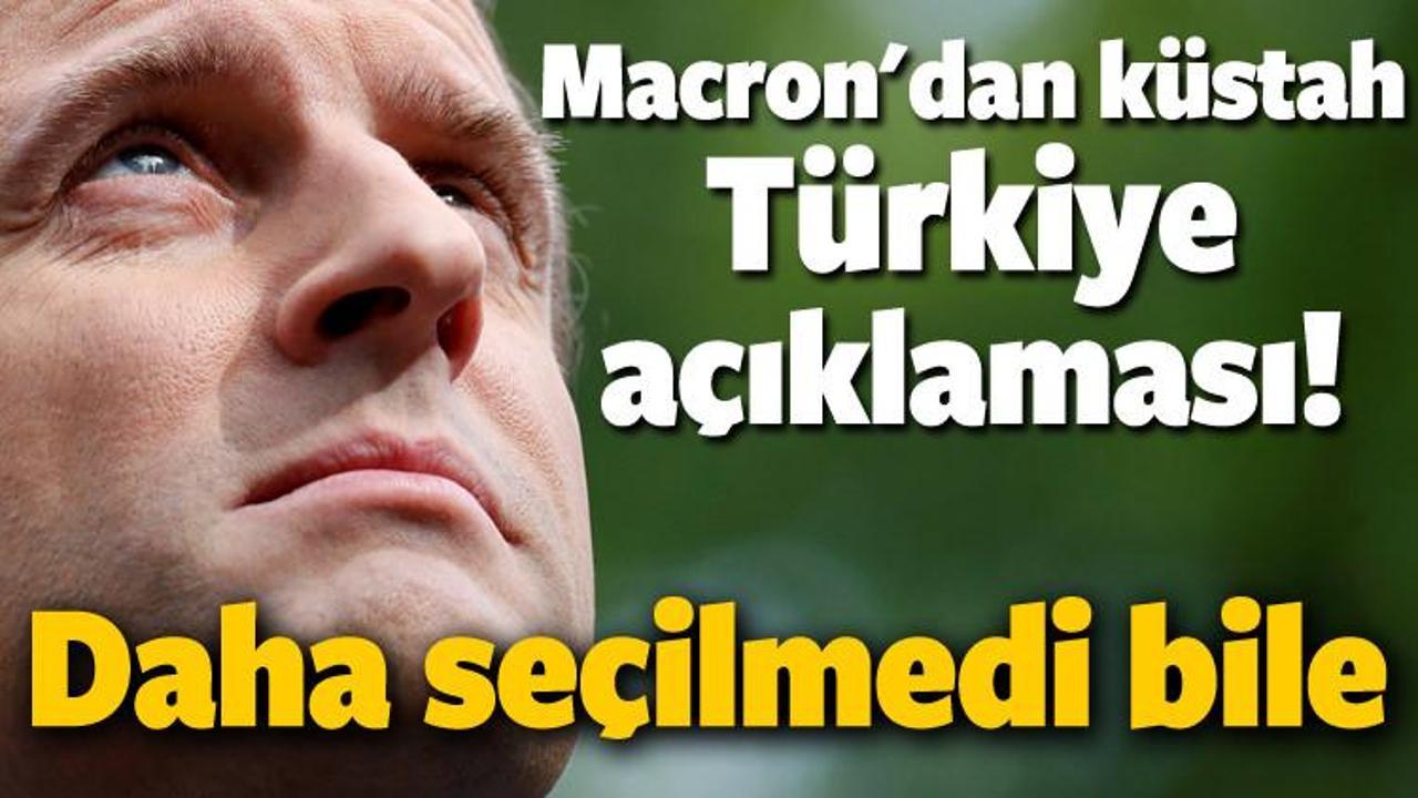 Macron'dan küstah Türkiye açıklaması
