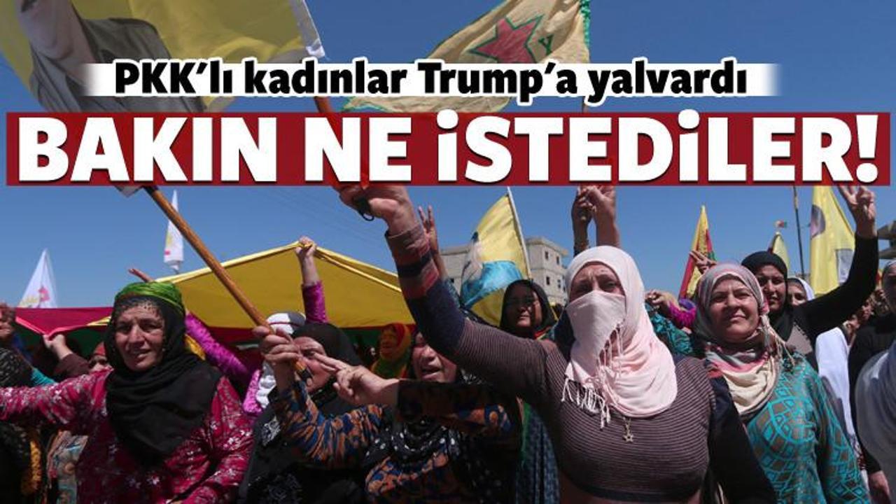 PKK'lı teröristler Donald Trump'a yalvardı