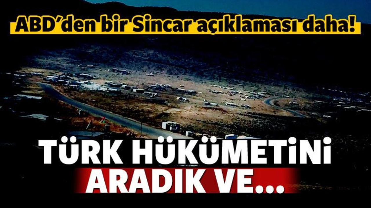 Türkiye Sincar'ı vurdu, ABD'den ikinci açıklama