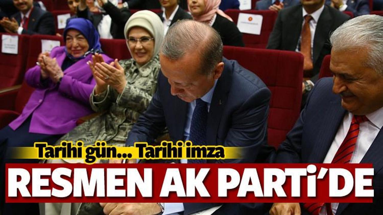 Cumhurbaşkanı Erdoğan resmen AK Parti'de!