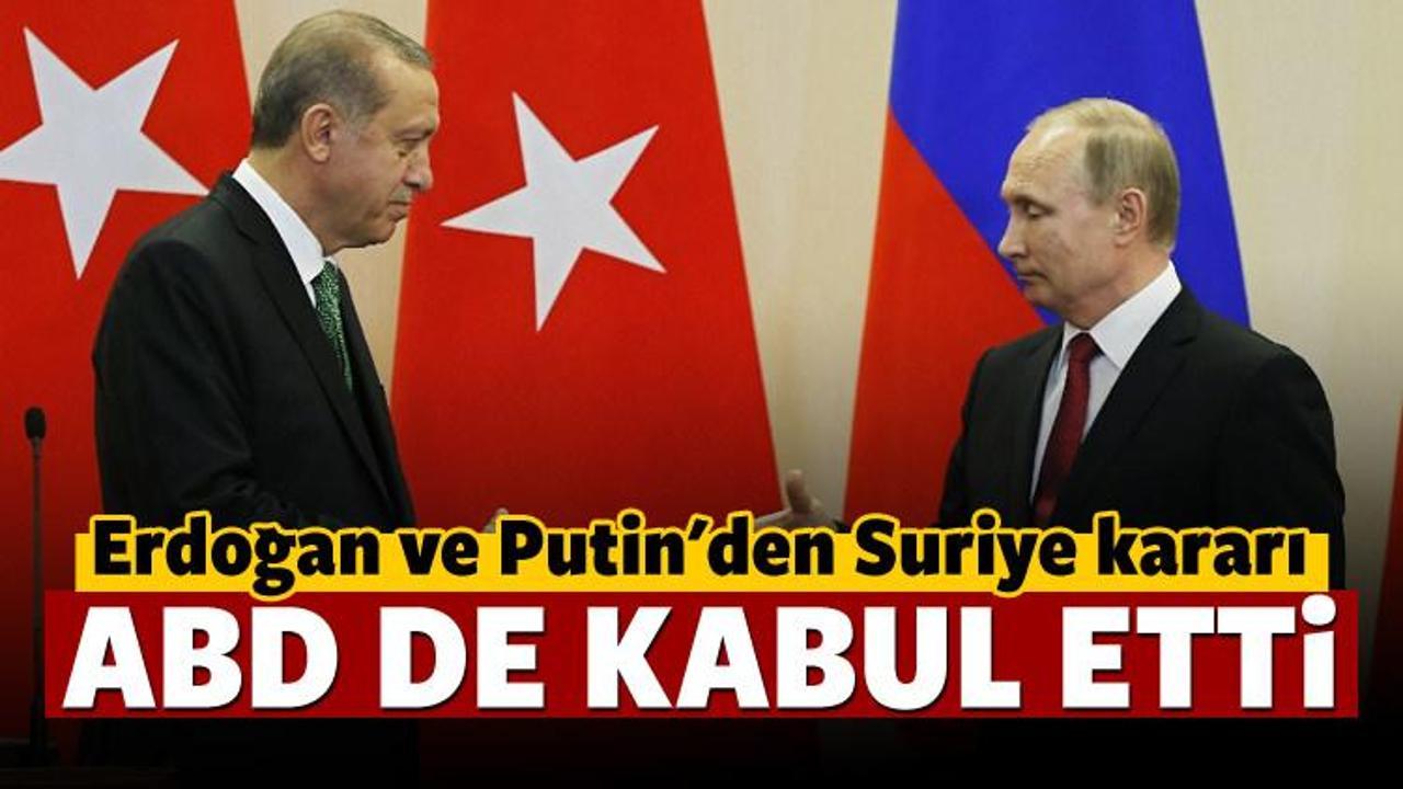 Erdoğan ve Putin'den 'Suriye' kararı