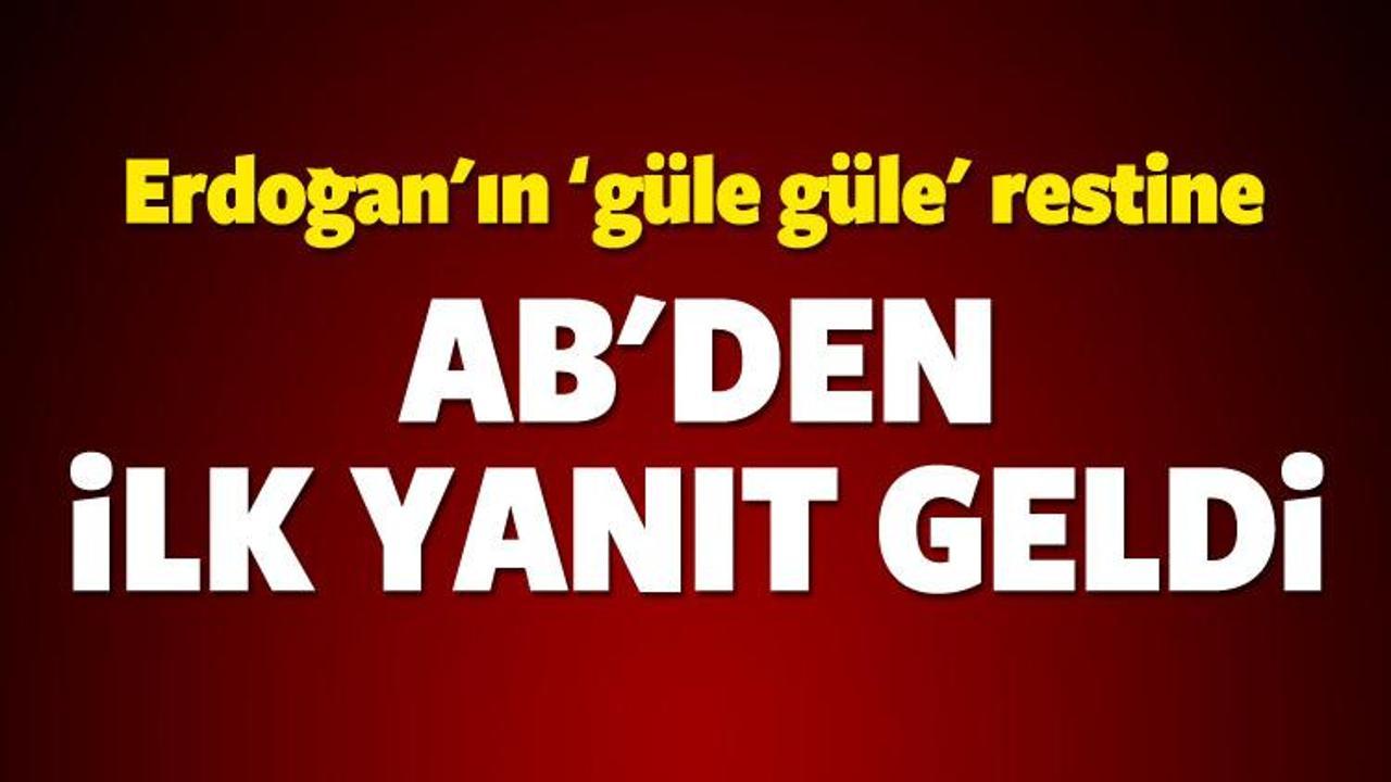 Erdoğan'ın AB restine ilk yanıt geldi!