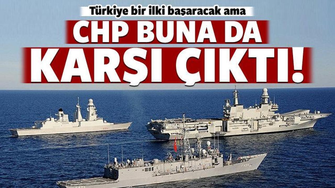 Türkiye'nin ilk uçak gemisine CHP'den tepki!