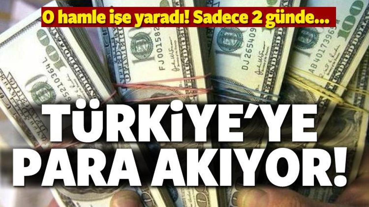Türkiye'ye para akıyor!