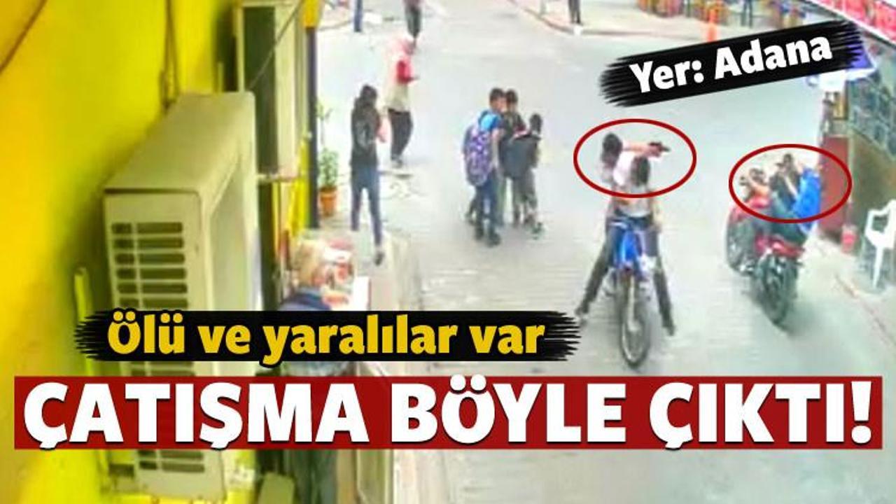Adana&rsquo;daki silahlı &ccedil;atışma kamerada
