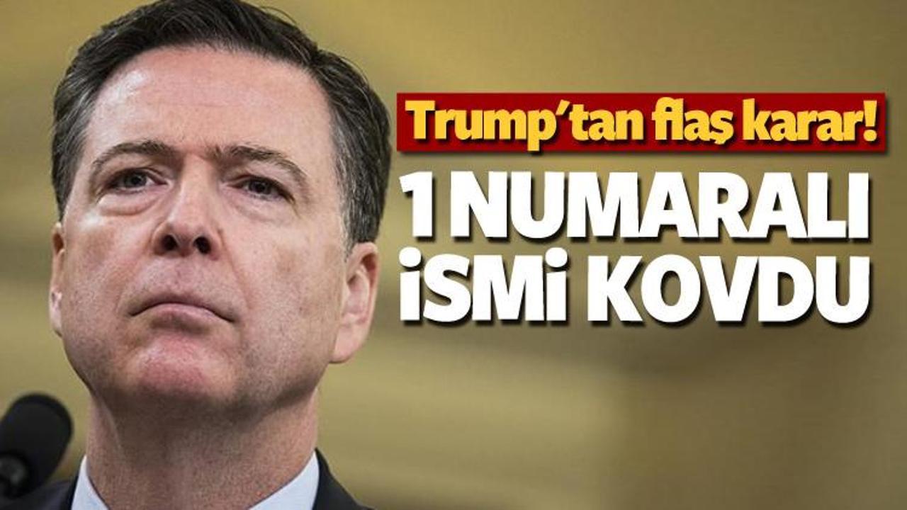 Trump'tan flaş karar: 1 numaralı ismi kovdu