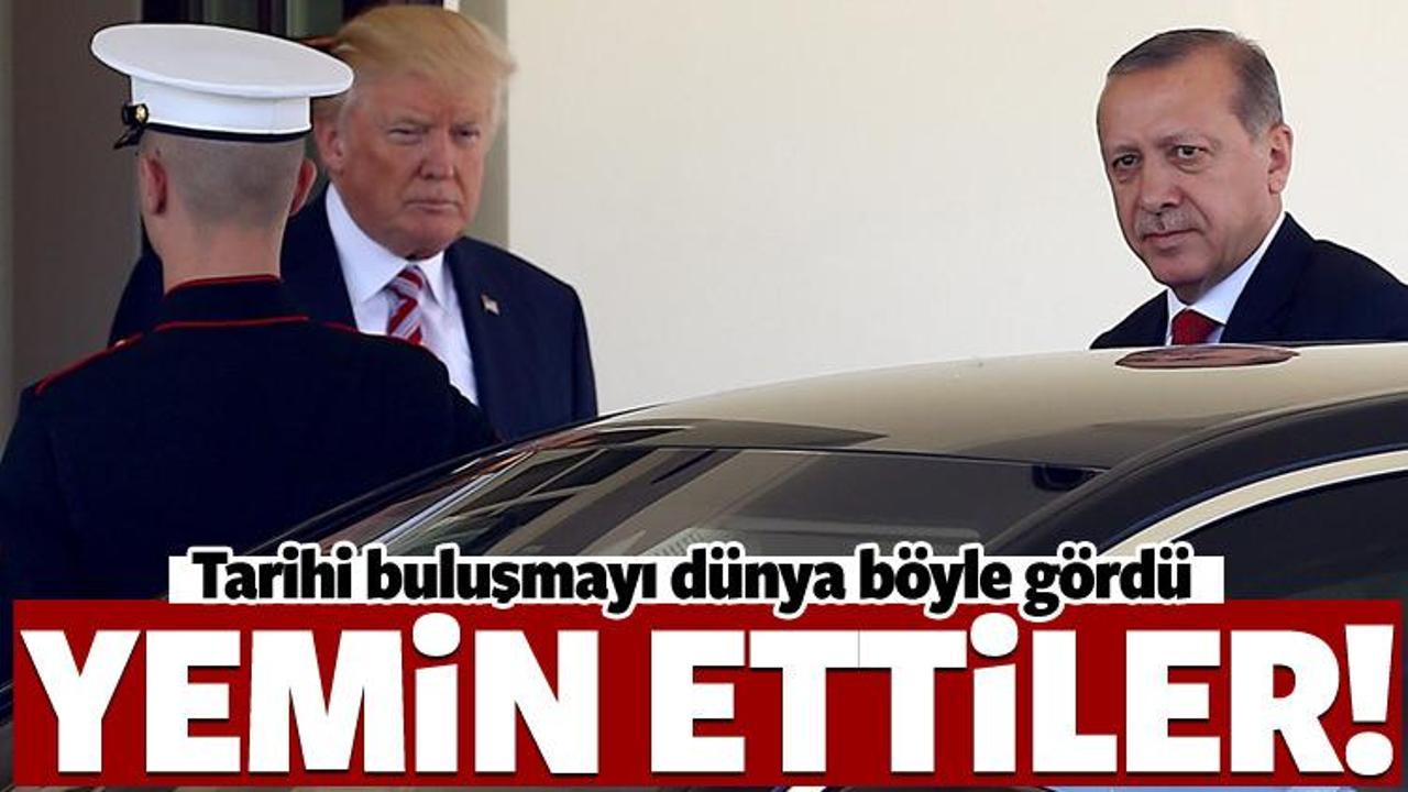 Erdoğan- Trump görüşmesini dünya böyle gördü!