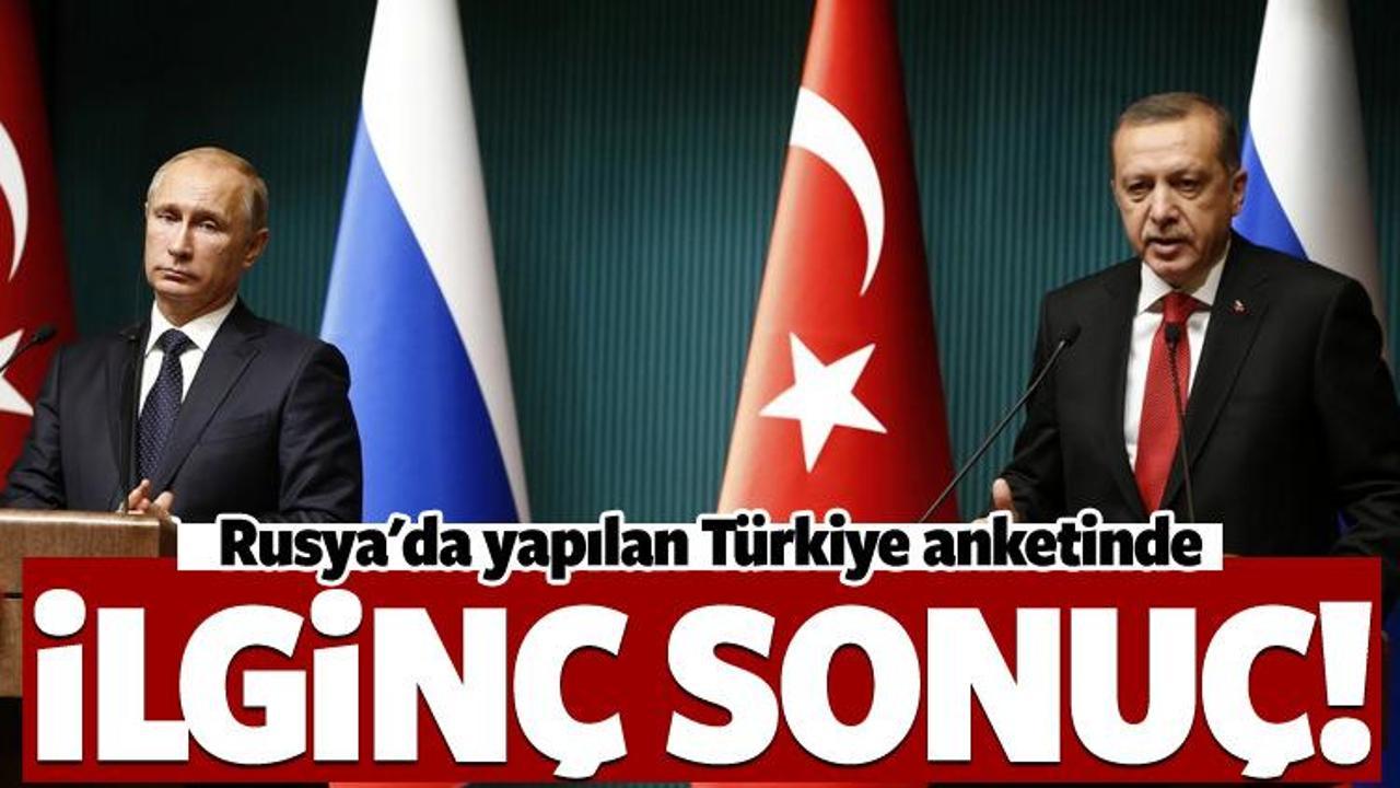Rusya'daki son Türkiye anketinde ilginç sonuçlar