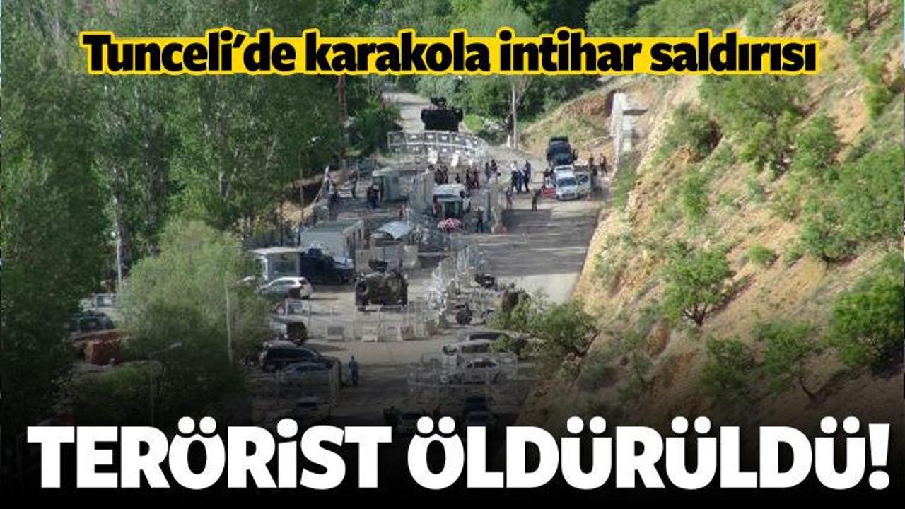 Tunceli'de karakola intihar saldırısı girişimi