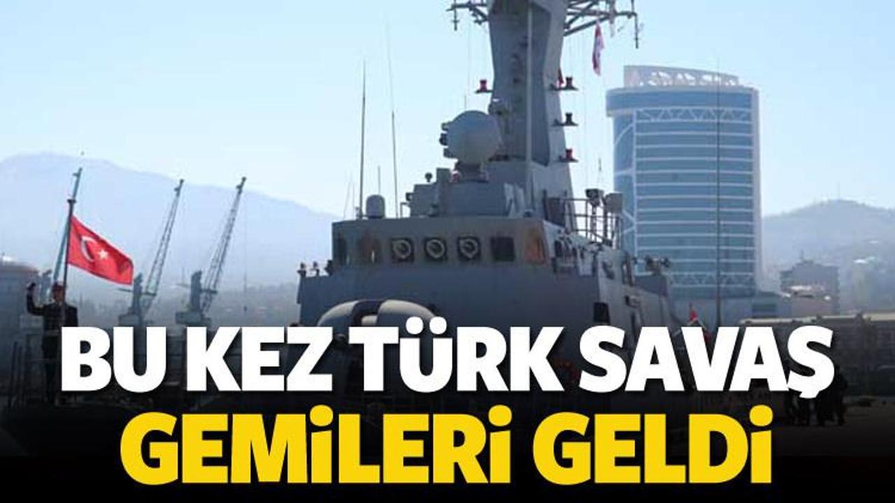 Türk savaş gemileri iskeleye yanaştı!