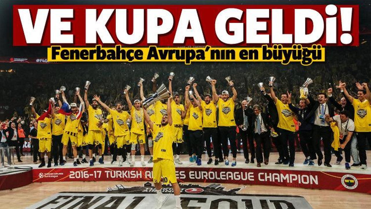 Ve kupa geldi! Fenerbahçe destan yazdı!