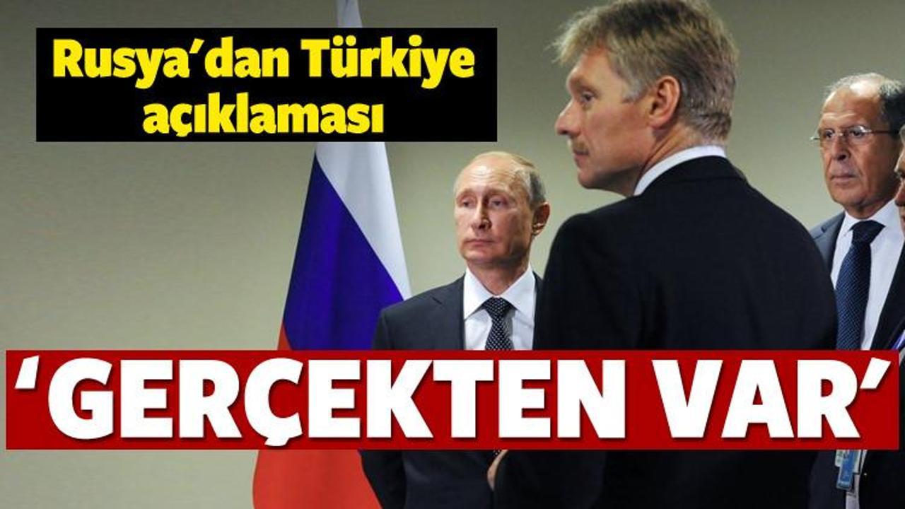 Rusya'dan Türkiye açıklaması! 'Gerçekten var'