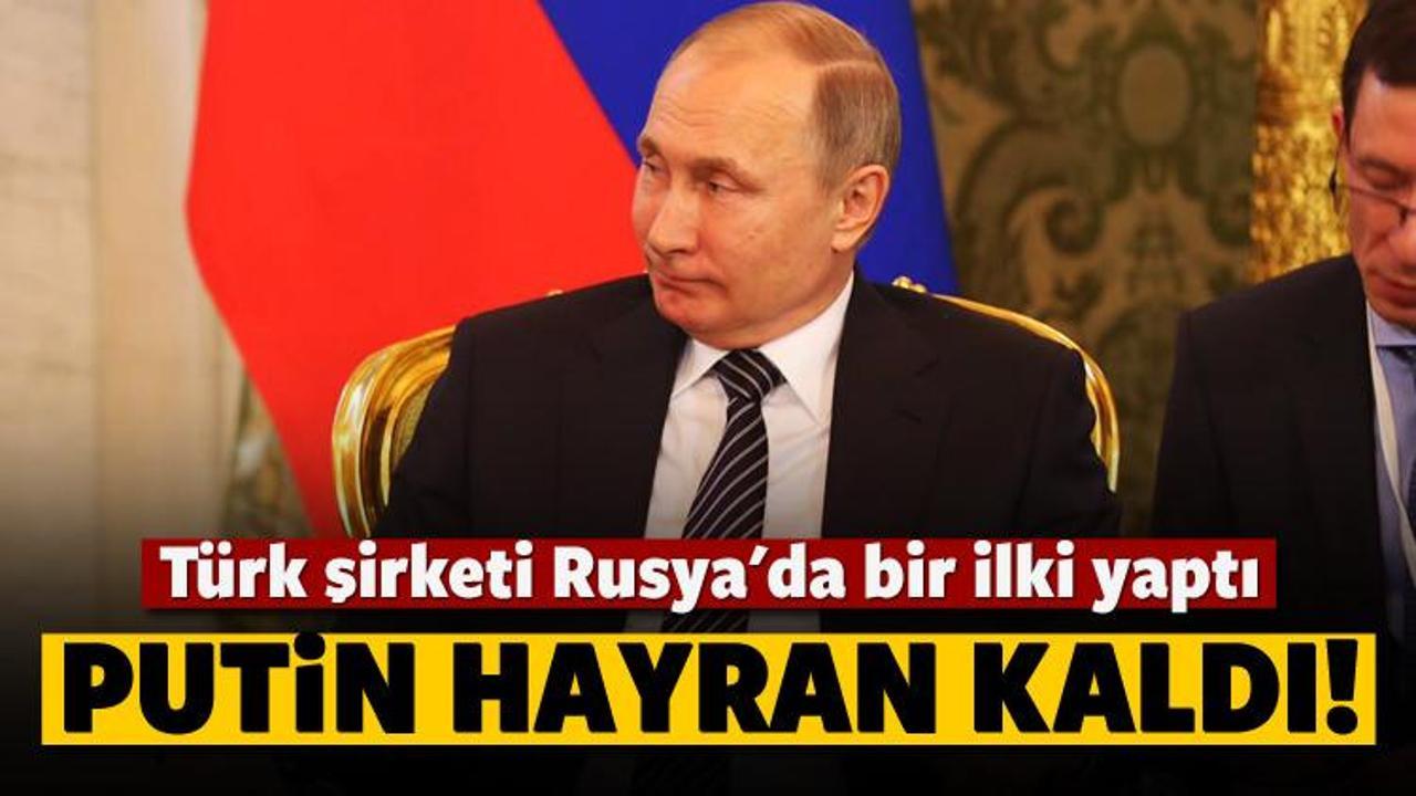 Türk eserini gören Putin hayran kaldı! 'Mükemmel'