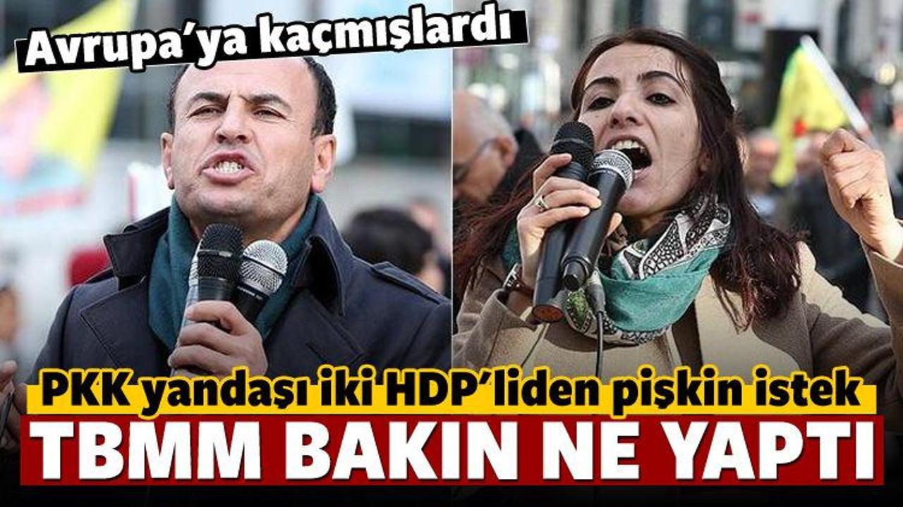 HDP'li iki firari vekile TBMM'den kötü haber