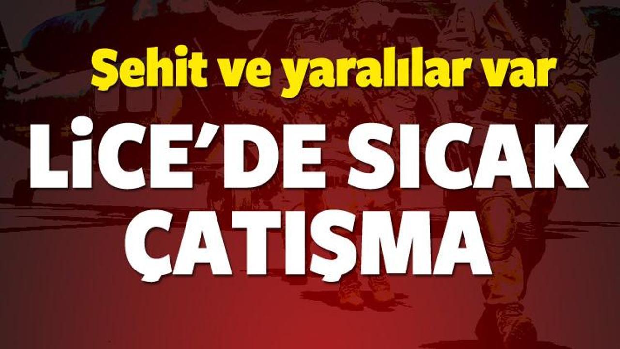 Lice'de &ccedil;atışma! Şehit ve yaralılar var