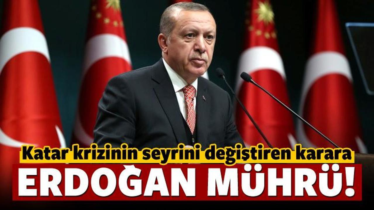 Cumhurbaşkanı Erdoğan'dan Katar imzası