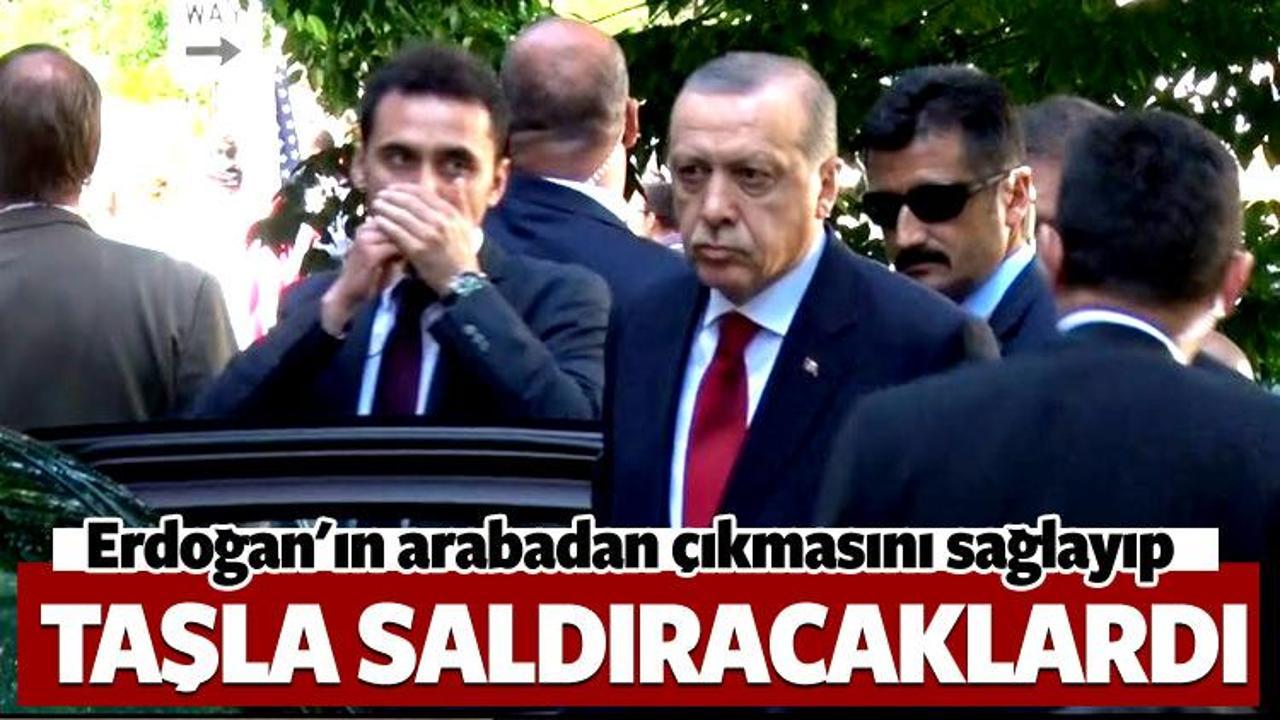 ABD polisi: Erdoğan'a taşla saldıracaklardı