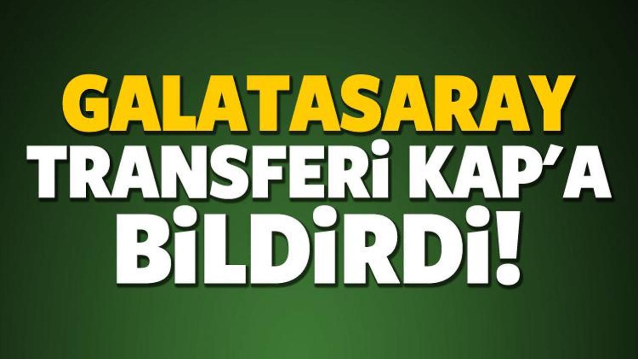 Galatasaray transferi KAP'a bildirdi!
