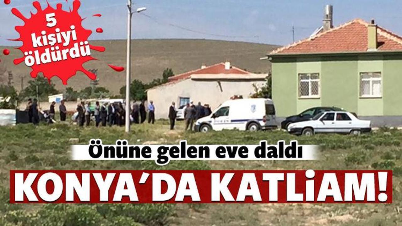 Konya'da katliam! Girdiği evde 5 kişiyi &ouml;ld&uuml;rd&uuml;