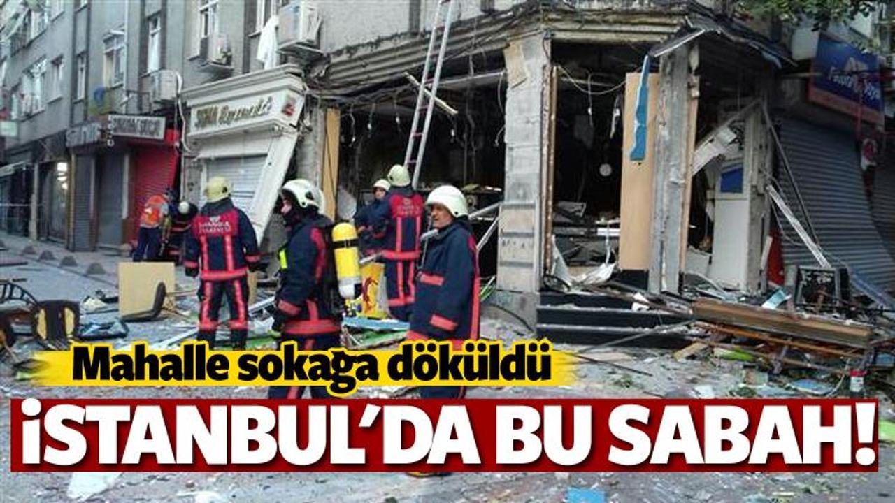 Bakırköy'de patlama! 1 kişi yaralandı