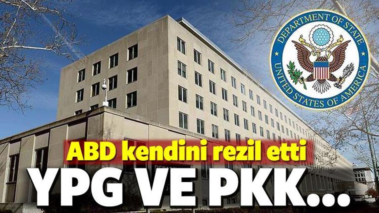 ABD kendini rezil etti! Terör örgütü PKK ve YPG...
