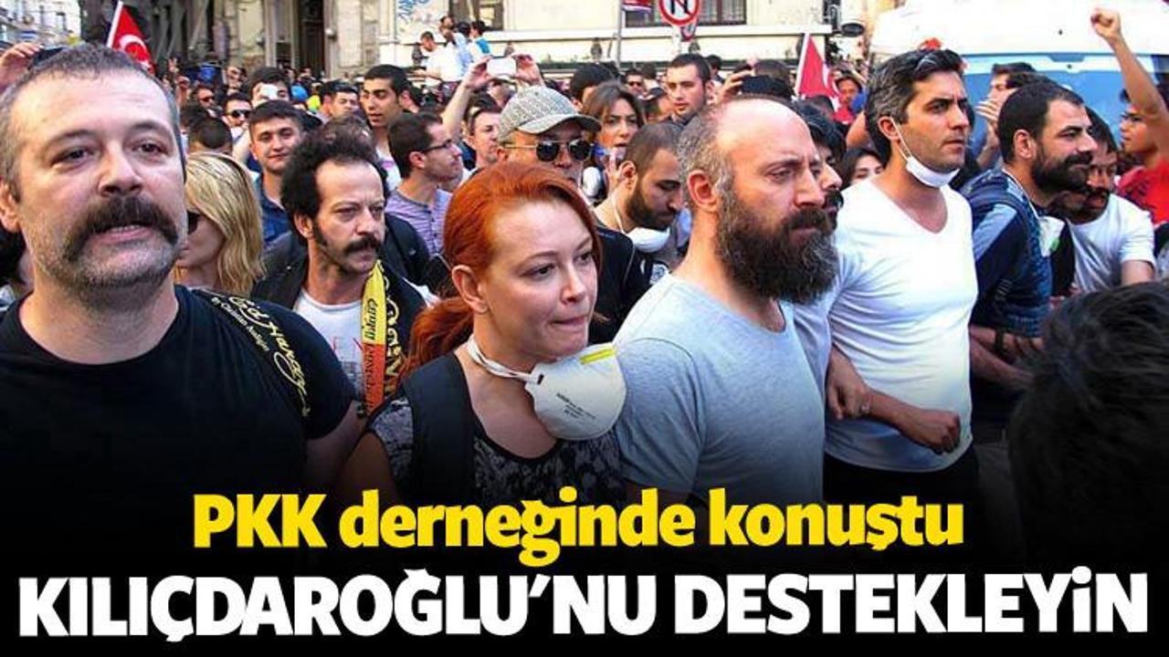 Alabora'dan PKK derneğinde Kılıçdaroğlu'na destek