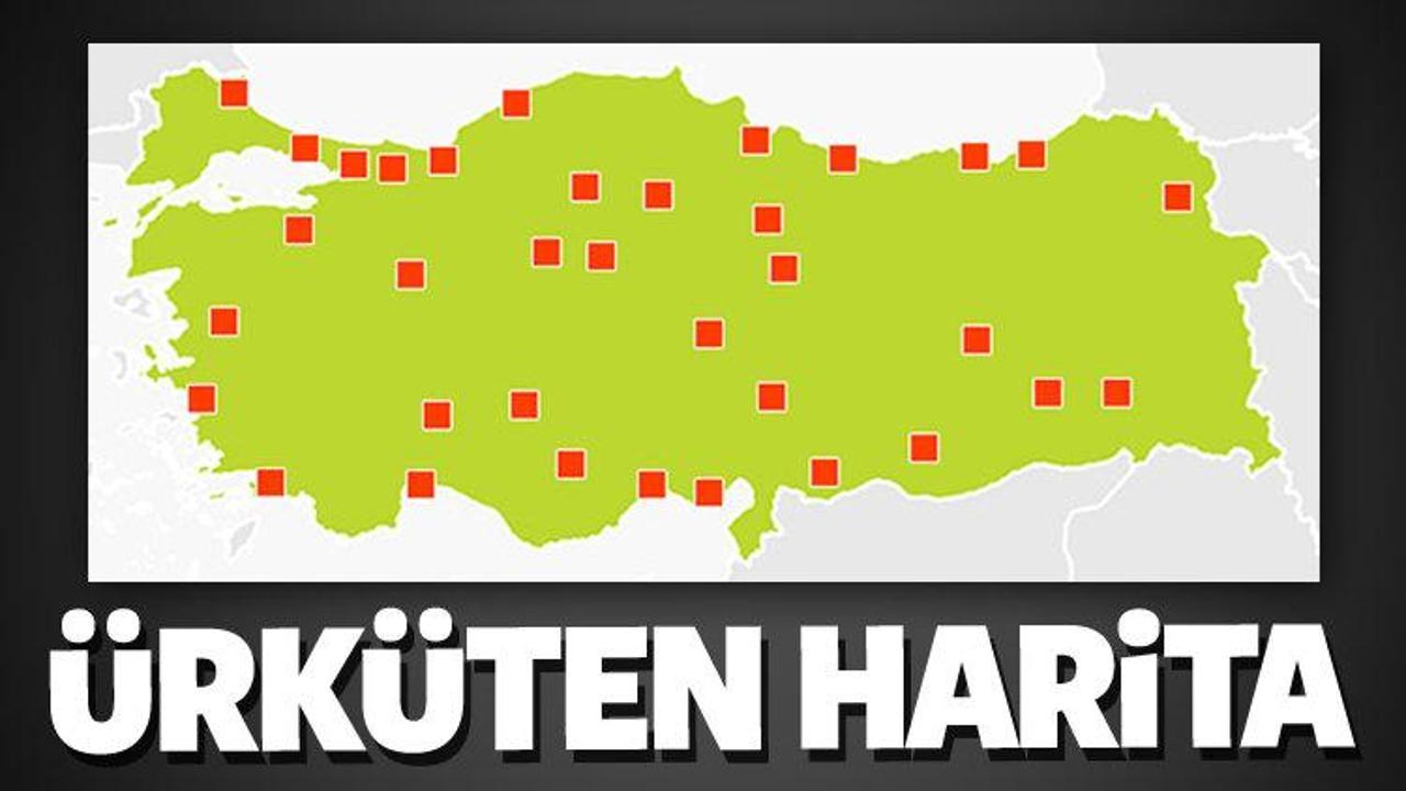 Ürküten Türkiye haritası! 