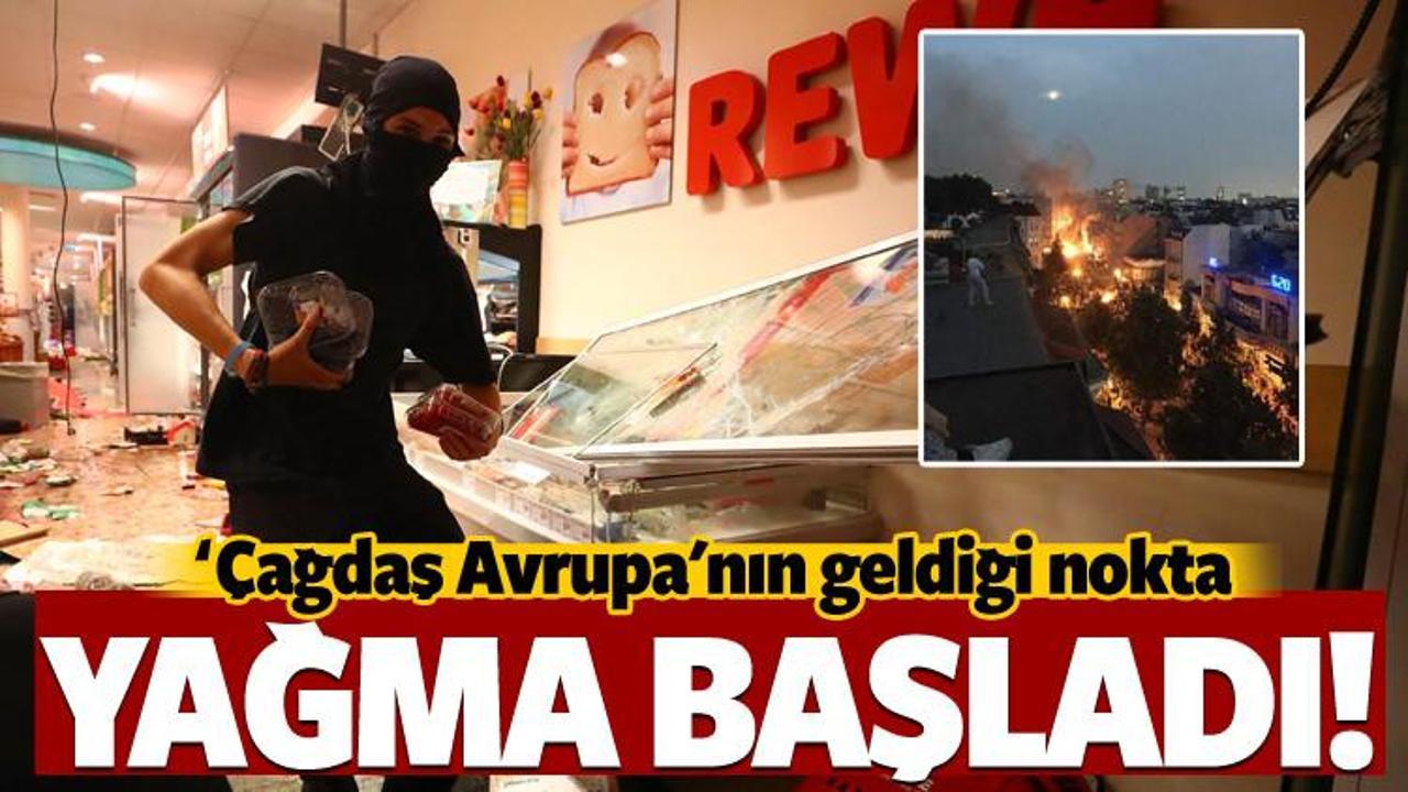 Almanya'da yağma başladı! B&uuml;y&uuml;k rezalet