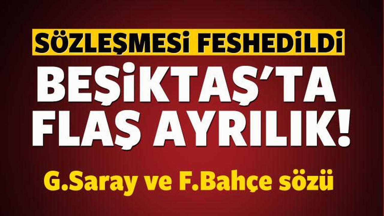 Beşiktaş'ta flaş ayrılık! Sözleşmesi feshedildi