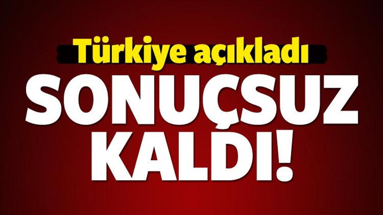 &Ccedil;avuşoğlu a&ccedil;ıkladı: Sonu&ccedil;suz kaldı!