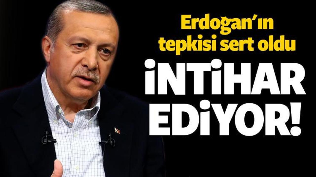Erdoğan'dan Almanya &ccedil;ıkışı! İntihar ediyor
