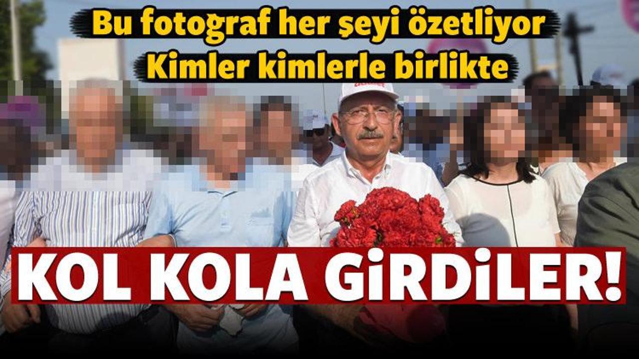 Kılıçdaroğlu HDP'lilerle kol kola girip yürüdü!