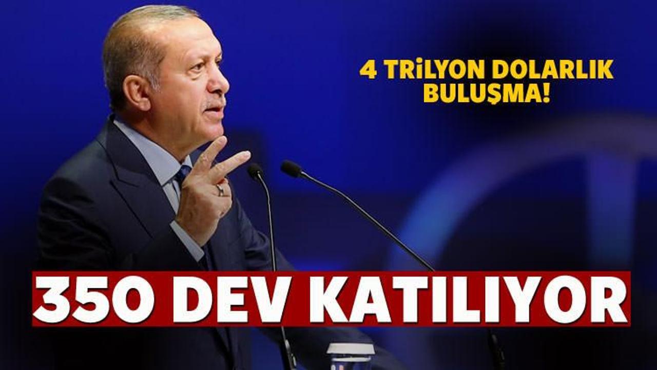 Cumhurbaşkanı Erdoğan devlerle buluşacak