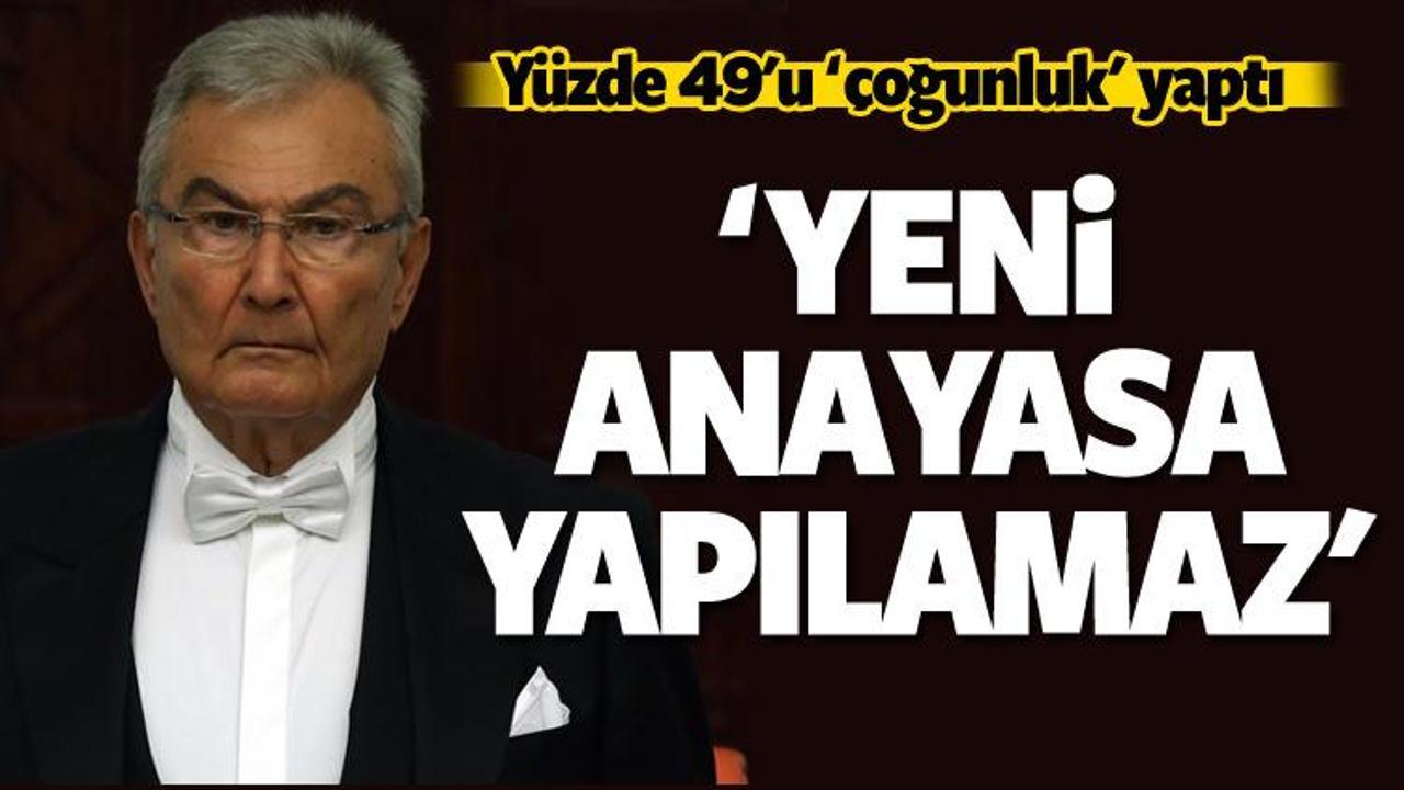 Deniz Baykal: Y&uuml;zde 50 ile anayasa yapılmaz!
