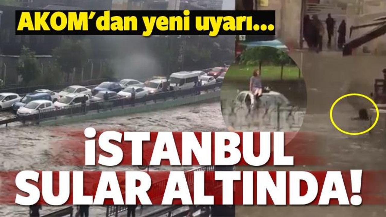 İstanbul'da şiddetli sağanak