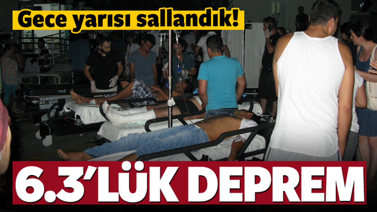 Muğla'da 6.3 b&uuml;y&uuml;kl&uuml;ğ&uuml;nde deprem!